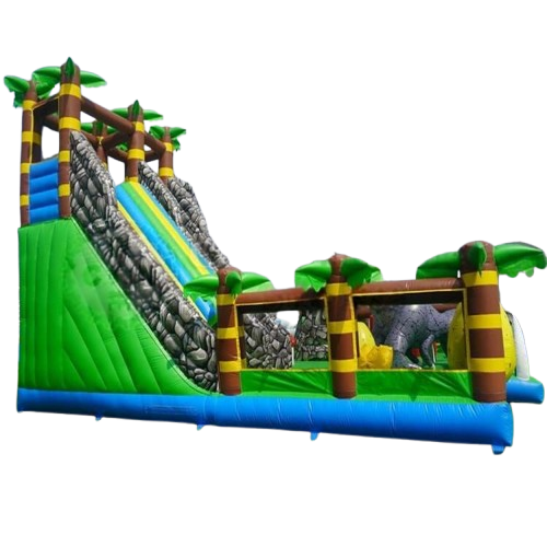 château gonflable toboggan Dinosaure