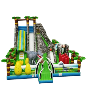 Vente château gonflable toboggan "Dinosaure"