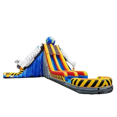 Vente château gonflable toboggan aquatique 