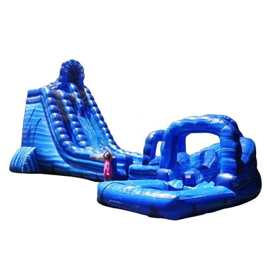 Vente château gonflable toboggan aquatique 