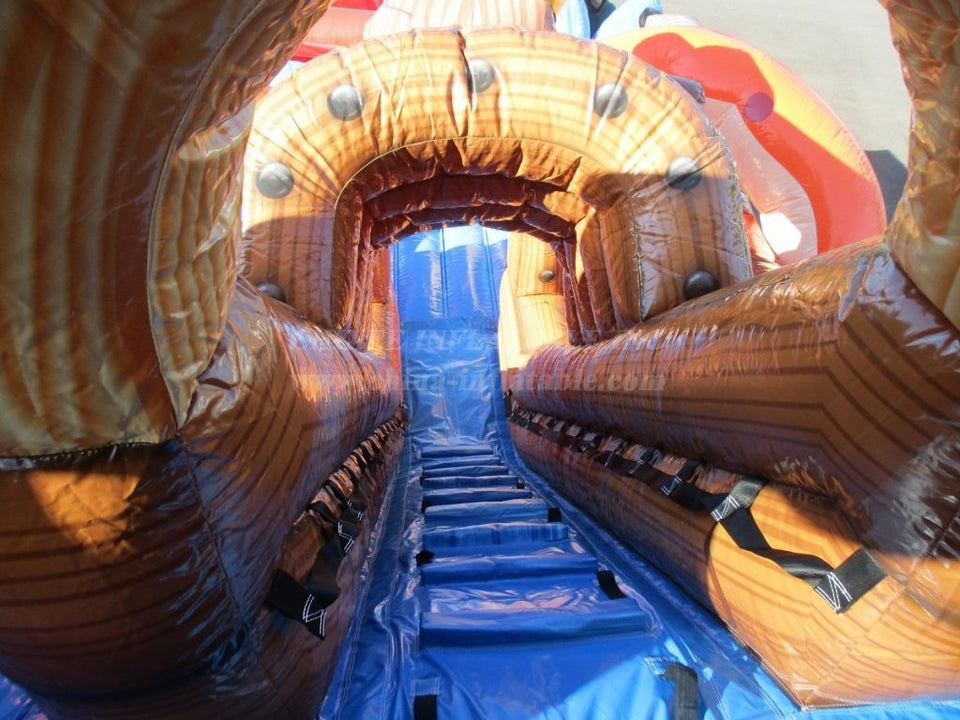 Vente château gonflable toboggan bateau pirate