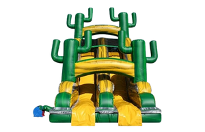 Vente château gonflable parcours d'obstacles jungle Cactus