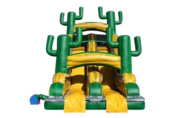 Vente château gonflable parcours d'obstacles jungle Cactus