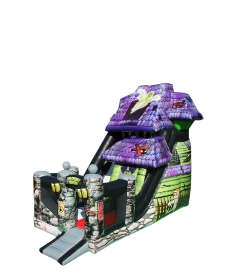 Vente Château gonflable toboggan " halloween"