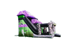 Vente château gonflable toboggan Maison hantée halloween