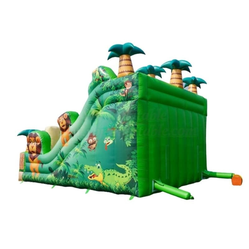 Vente toboggan gonflable jungle safari