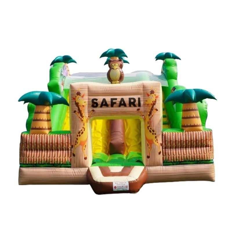 Vente toboggan gonflable jungle safari