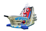 Vente château gonflable toboggan bateau pirate
