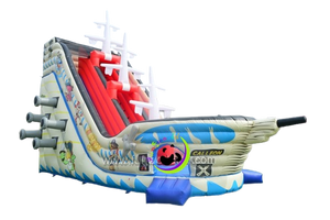 Vente château gonflable toboggan bateau pirate