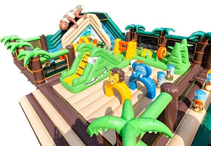 Vente Château gonflable géant "jungle"