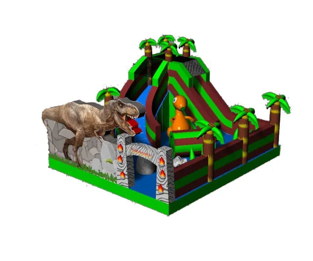 Vente château gonflable combo jurassic park