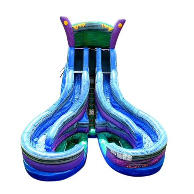 Vente château gonflable toboggan aquatique 