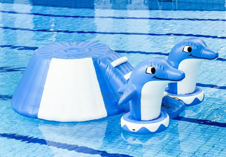 Vente module aquatique gonflable piscine dauphin