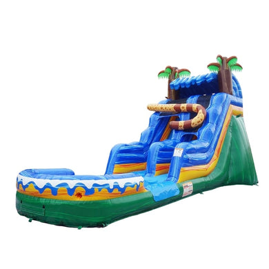 Vente château gonflable toboggan aquatique 