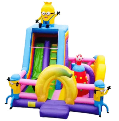 Vente château gonflable combo toboggan les minions