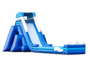 Vente château gonflable toboggan aquatique Monster Blue