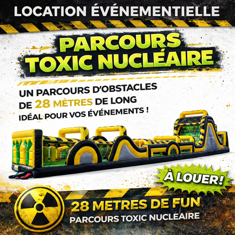 Location château gonflable parcours d'obstacles géant
