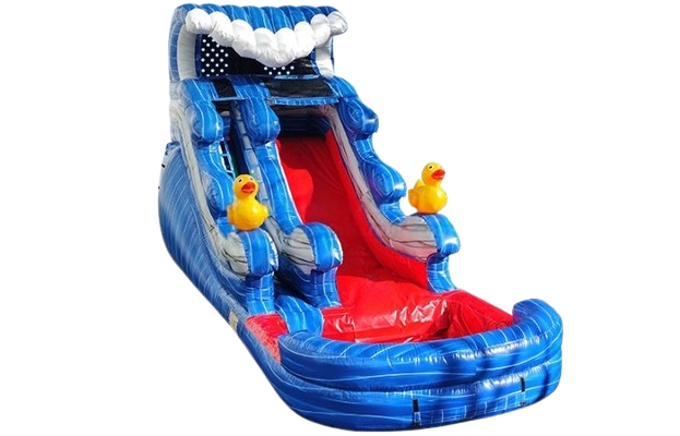 Vente château gonflable toboggan aquatique Duck paradise