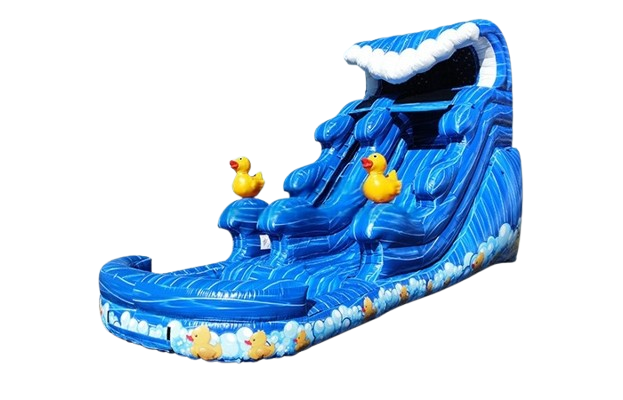 Vente château gonflable toboggan aquatique Duck paradise
