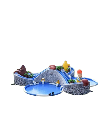 Vente château gonflable géant aquatique ours