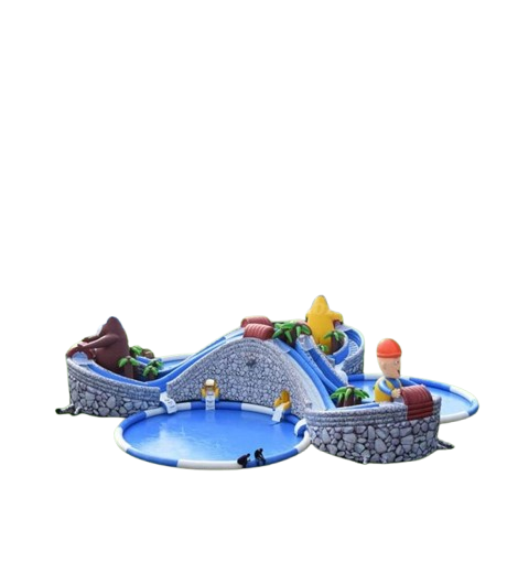Vente château gonflable géant aquatique ours