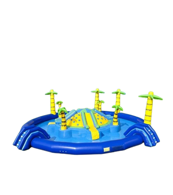 Vente château gonflable géant aquatique jungle aventure
