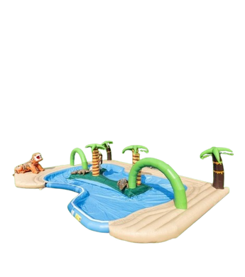 Vente château gonflable géant aquatique jungle safari