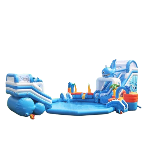 Vente château gonflable géant aquatique baleine