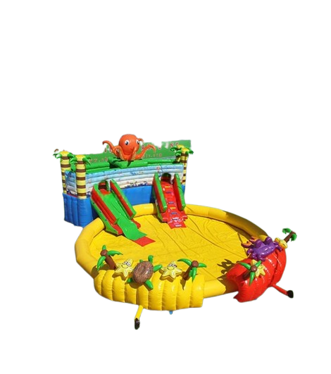 Vente château gonflable géant aquatique pieuvre