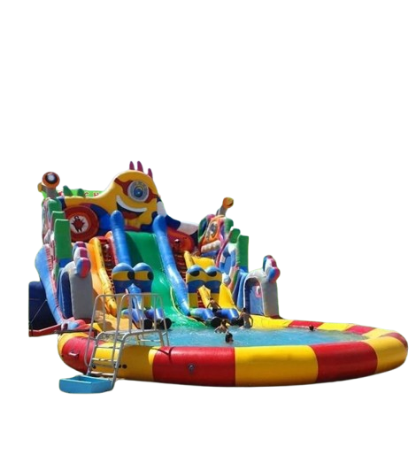 Vente château gonflable géant aquatique les Minions