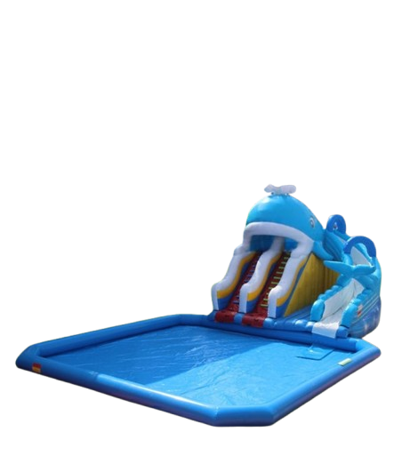 Vente château gonflable géant aquatique baleine