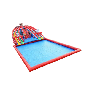 Vente château gonflable toboggan aquatique jungle