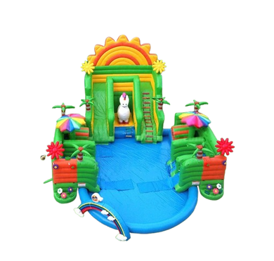 Vente château gonflable géant aquatique licorne