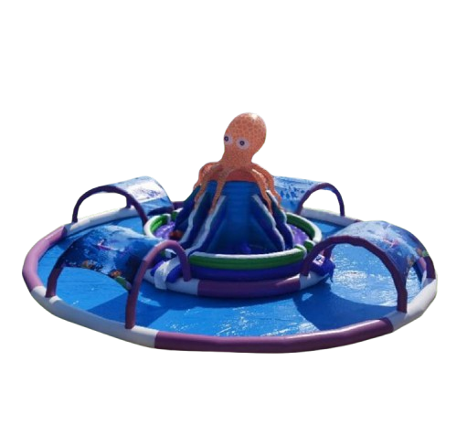 Vente château gonflable géant aquatique pieuvre