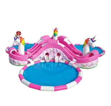 Vente chateau gonflable géant aquatique licorne