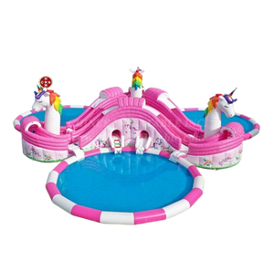 Vente chateau gonflable géant aquatique licorne