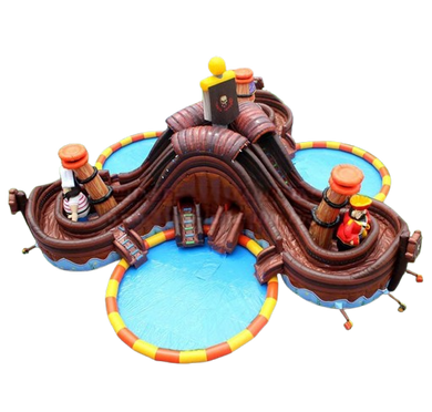 Vente château gonflable géant aquatique pirate