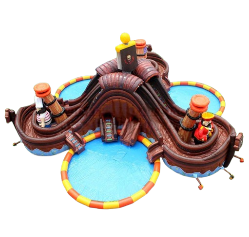 Vente château gonflable géant aquatique pirate