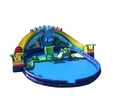 Vente château gonflable géant aquatique jungle éléphant