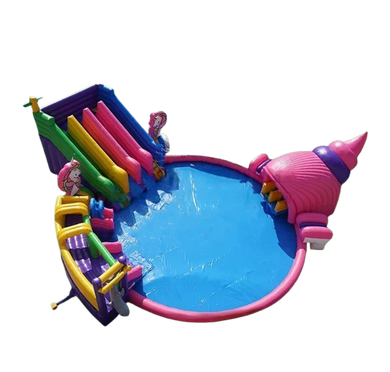 Vente château gonflable géant aquatique licorne