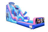 Vente château gonflable toboggan aquatique Reine des neiges