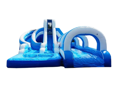 Vente château gonflable toboggan aquatique Blue Speed