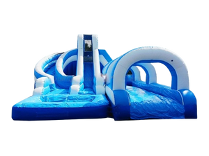 Vente château gonflable toboggan aquatique Blue Speed