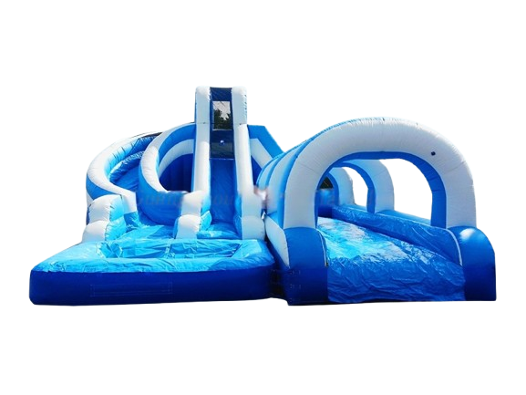 Vente château gonflable toboggan aquatique Blue Speed