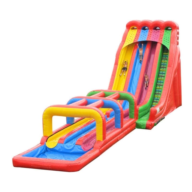 Vente toboggan aquatique gonflable rainbow slide