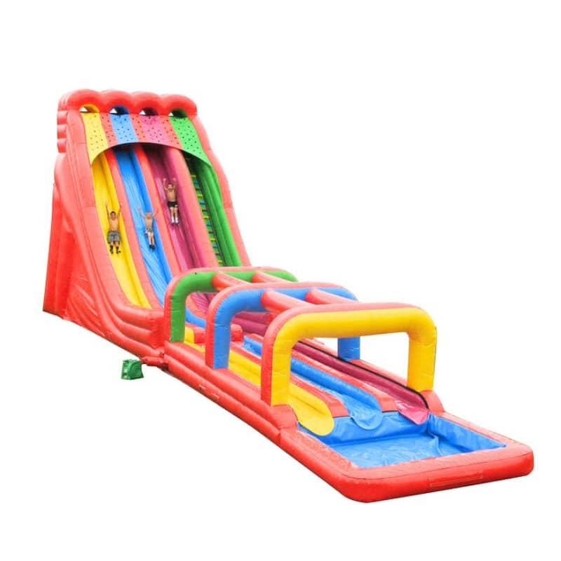 Vente toboggan aquatique gonflable rainbow slide