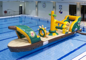 Vente module aquatique gonflable piscine pirate