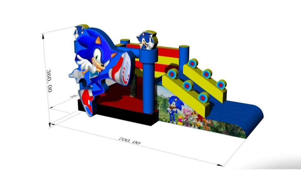 Location château gonflable Sonic