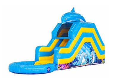 Location château gonflable aquatique Toboggan Dauphin