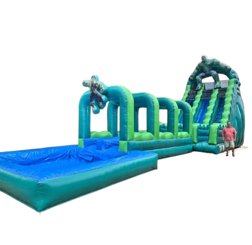 Location château gonflable toboggan aquatique Hulk